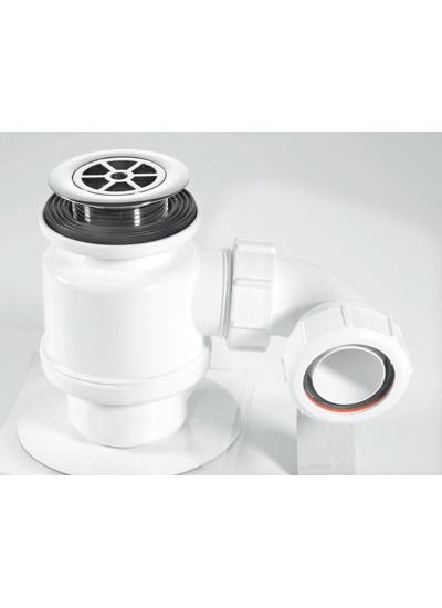 MCALPINE 1.1/2 SHOWER TRAP 70MMCP FLANGE 50MM SEAL - STW4-R